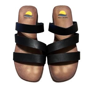 Maui Island Black Sandals